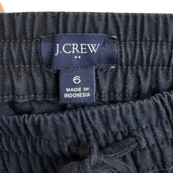 J.Crew Lightweight Jogger Pant in Cotton Twill, Black, Size 6 - Picture 4 of 7